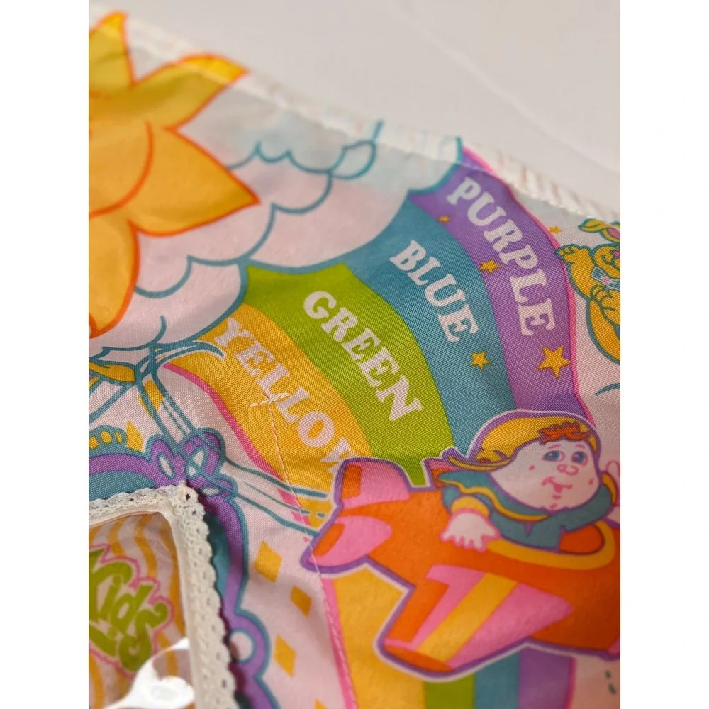 Vintage 94' Cabbage Patch Kids lovey blanket BabyLand Growth Chart Peek a Boo